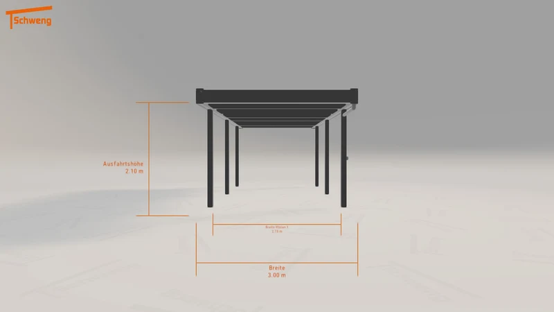 #DE Schweng Flachdachcarport C600 (ID bk8bq2)