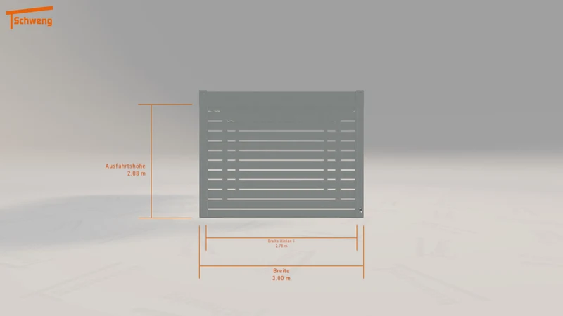 #DE Schweng Flachdachcarport C600 (ID jjn23w)