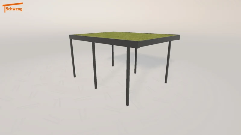 #DE Schweng Flachdachcarport C600+ (ID 85r3zr)