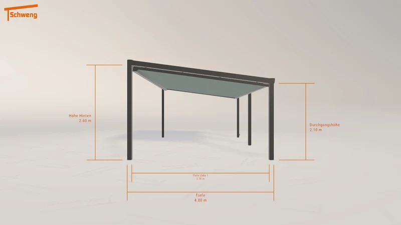 #DE Schweng Terrassenüberdachung S400 (ID 2qkzxj)