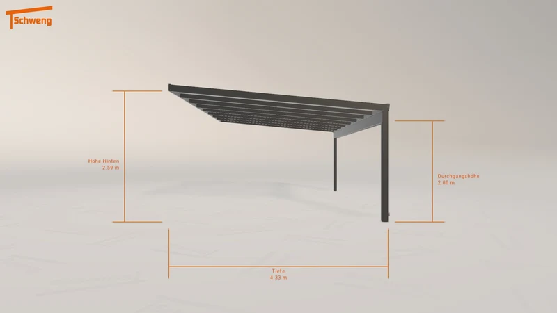 #DE Schweng Terrassenüberdachung S400 (ID mjqg24)
