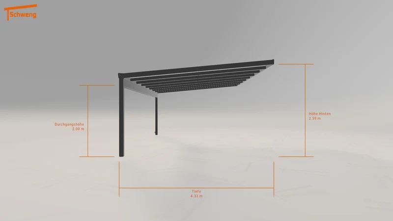 #DE Schweng Terrassenüberdachung S400 (ID mjqg24)