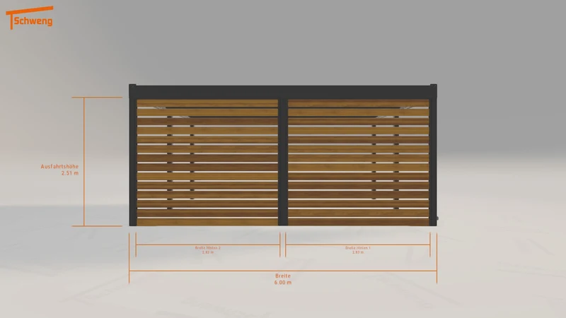 #DE Schweng Flachdachcarport C600+ (ID 2qkrnr) #MTG