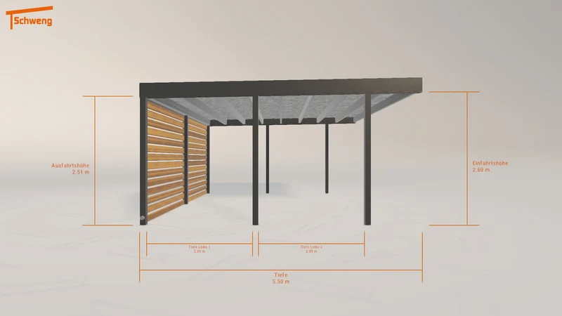 #DE Schweng Flachdachcarport C600+ (ID 2qkrnr) #MTG