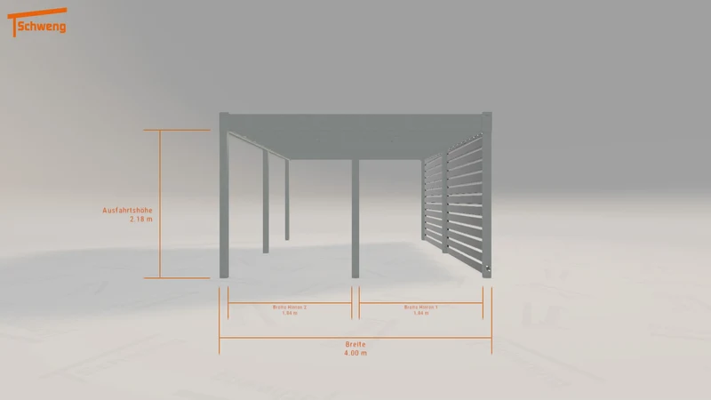 #AT Schweng Flachdachcarport C600 (ID 33kq4x)