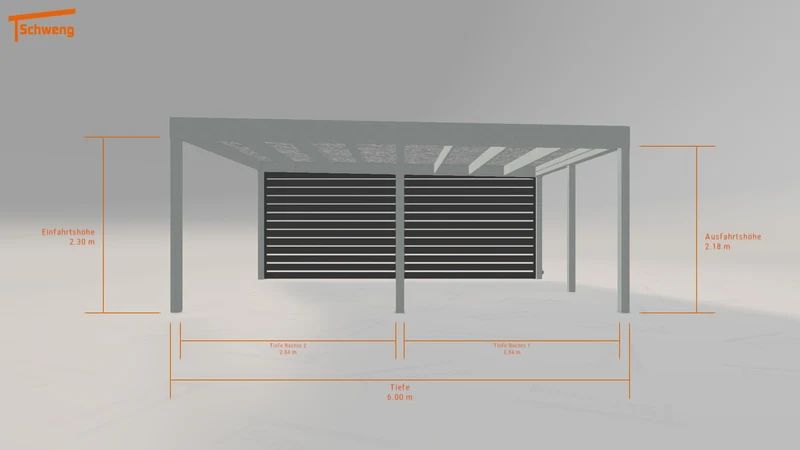 #AT Schweng Flachdachcarport C600 (ID 33kq4x)