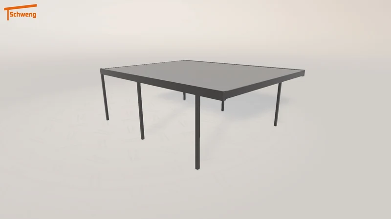 #DE Schweng Flachdachcarport C600 (ID 85ygwj)