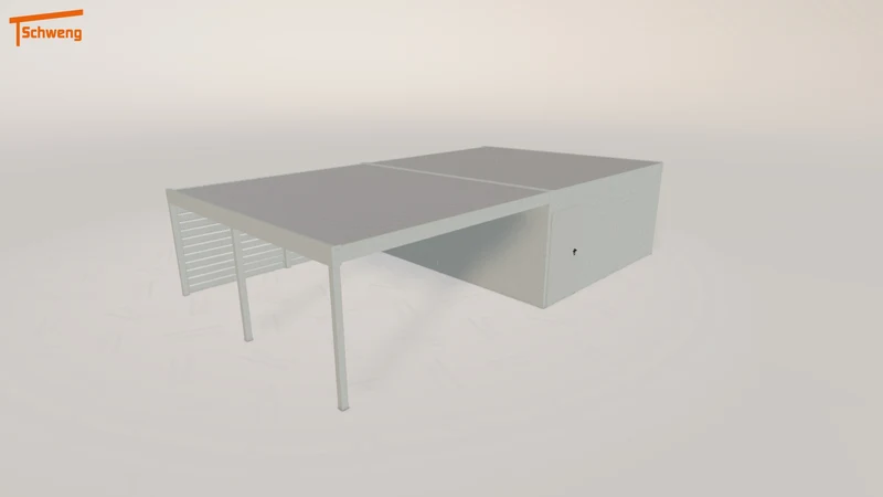 #DE Schweng Flachdachcarport C600 (ID 42g9jm) #MTG