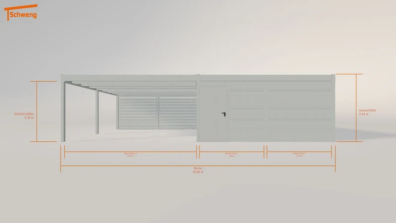 #DE Schweng Flachdachcarport C600 (ID 42g9jm) #MTG