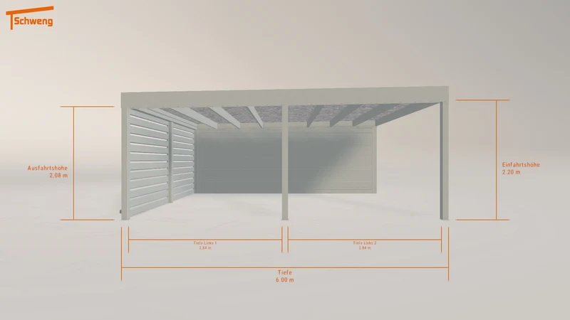 #DE Schweng Flachdachcarport C600 (ID 42g9jm) #MTG