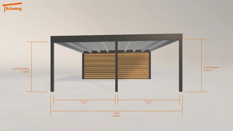 #DE Schweng Flachdachcarport C600+ (ID v4dgqq) #MTG