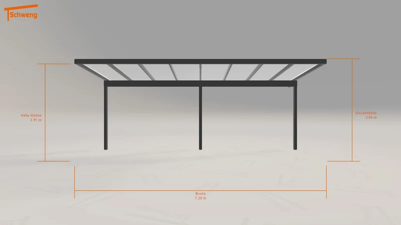 #DE Schweng Pultdachcarport S350 (ID 85rz5n) #MTG