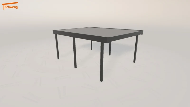 #DE Schweng Flachdachcarport C600 (ID w3p92v)