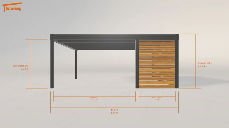 #DE Schweng Flachdachcarport C600 (ID jj3jj7) #MTG