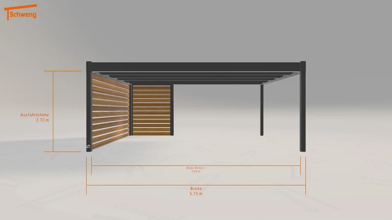 #DE Schweng Flachdachcarport C600 (ID jj3jj7) #MTG
