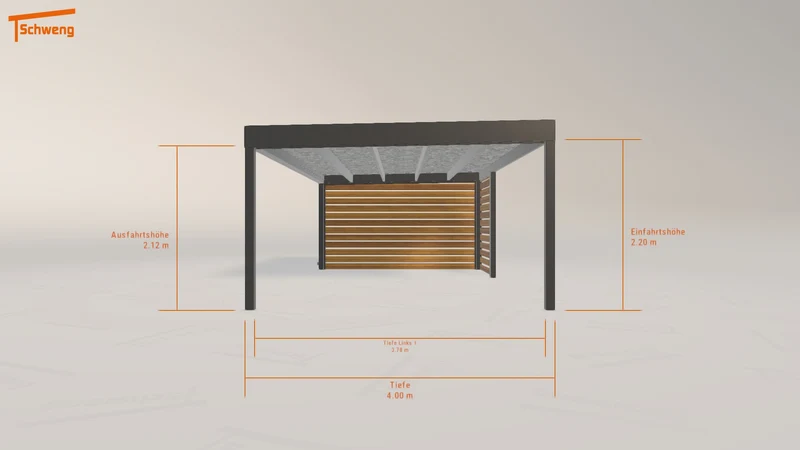 #DE Schweng Flachdachcarport C600 (ID jj3jj7) #MTG