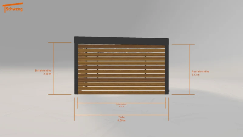 #DE Schweng Flachdachcarport C600 (ID jj3jj7) #MTG