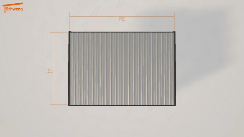 #DE Schweng Flachdachcarport C600 (ID jj3jj7) #MTG