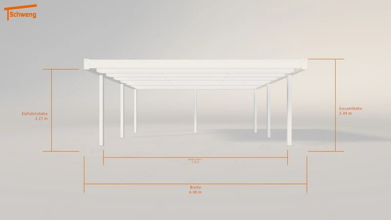 #DE Schweng Flachdachcarport C600 (ID 5mg45v) #MTG