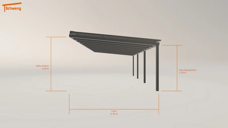 #DE Schweng Terrassenüberdachung S400 (ID k2g73d)