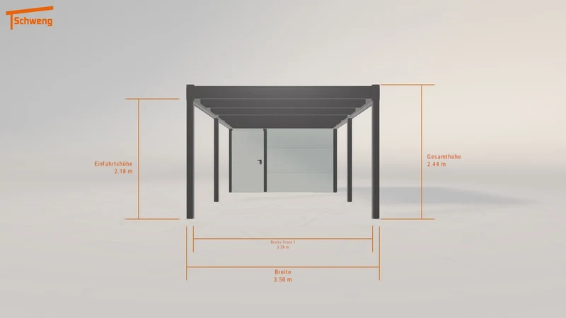 #DE Schweng Flachdachcarport C600 (ID n5nj3w)