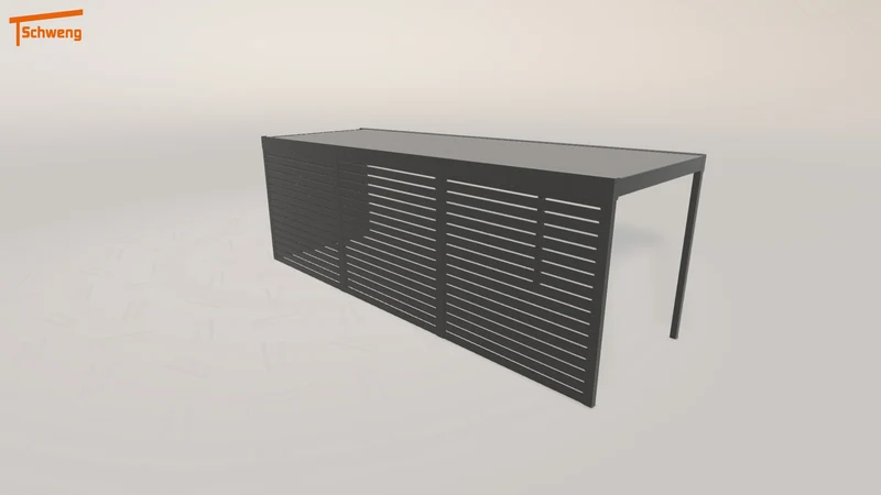 #DE Schweng Flachdachcarport C600 (ID w3r543)