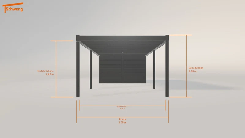 #DE Schweng Flachdachcarport C600 (ID g7brzp) #MTG