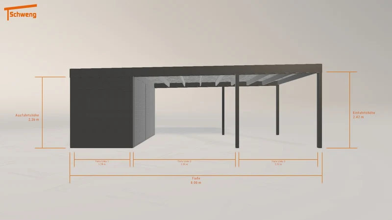 #DE Schweng Flachdachcarport C600 (ID g7brzp) #MTG