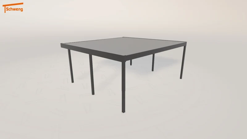 #DE Schweng Flachdachcarport C600+ (ID rjk9kn)