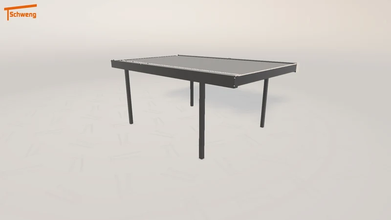#DE Schweng Flachdachcarport C600 (ID 5mdbdr)