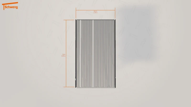 #DE Schweng Flachdachcarport C600 (ID 5mdbdr)