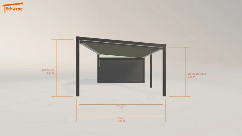 #DE Schweng Terrassenüberdachung S400 (ID 42g3b2)