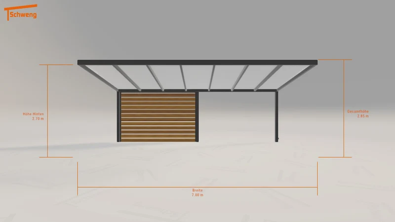 #DE Schweng Pultdachcarport S350 (ID 85ygmj) #MTG