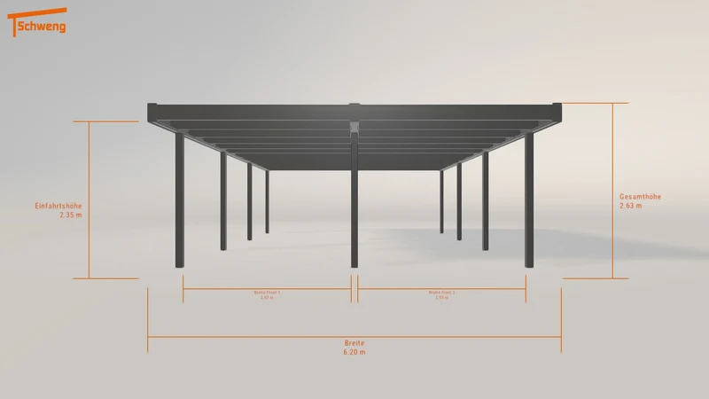 #DE Schweng Flachdachcarport C600 (ID yg2943) #MTG