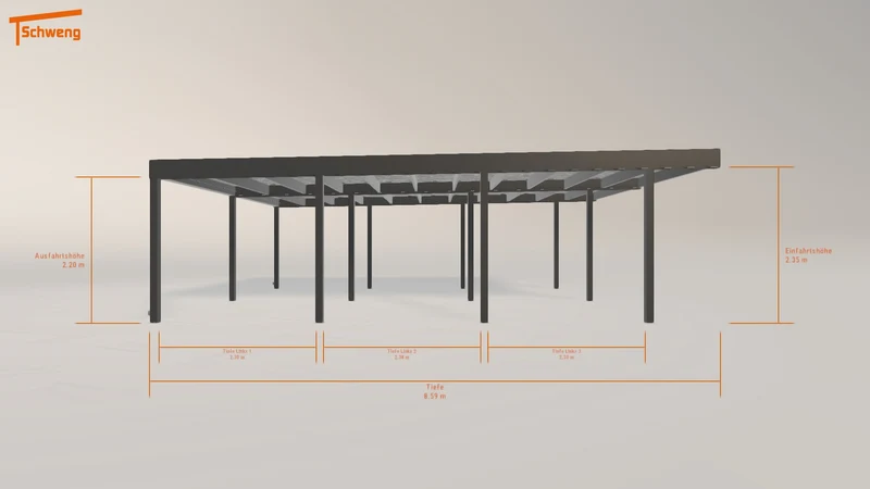 #DE Schweng Flachdachcarport C600 (ID yg2943) #MTG