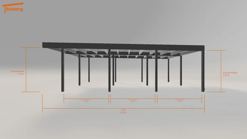 #DE Schweng Flachdachcarport C600 (ID yg2943) #MTG