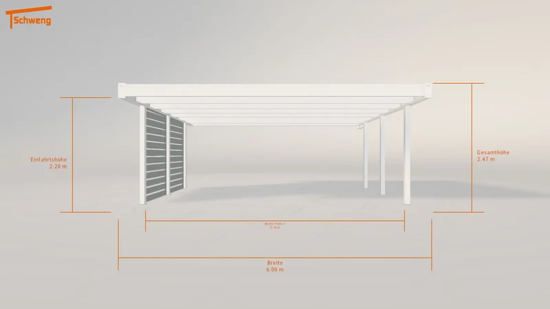 #DE Schweng Flachdachcarport C600 (ID x73gjg) #MTG