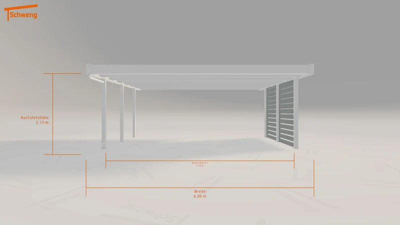 #DE Schweng Flachdachcarport C600 (ID x73gjg) #MTG
