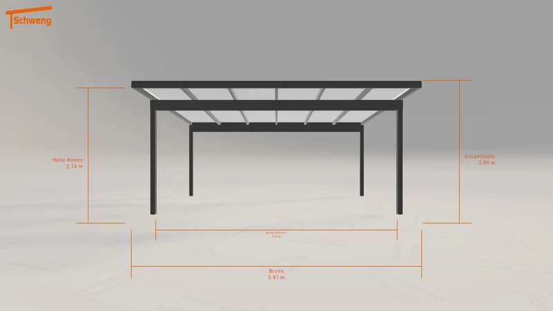 #DE Schweng Pultdachcarport S400 (ID bk73dr) #MTG