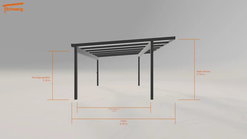 #DE Schweng Pultdachcarport S400 (ID bk73dr) #MTG