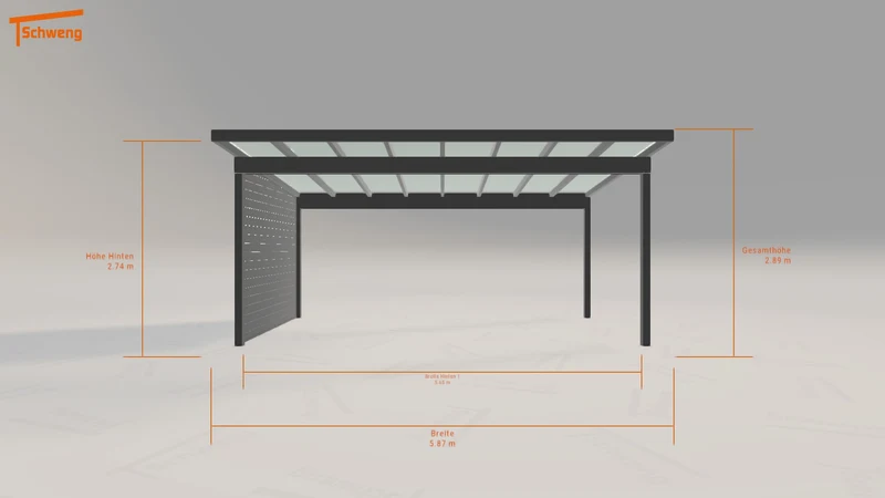 #DE Schweng Pultdachcarport S400 (ID jjnwgx) #MTG