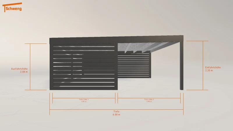 #DE Schweng Flachdachcarport C600 (ID x73yzb) #MTG
