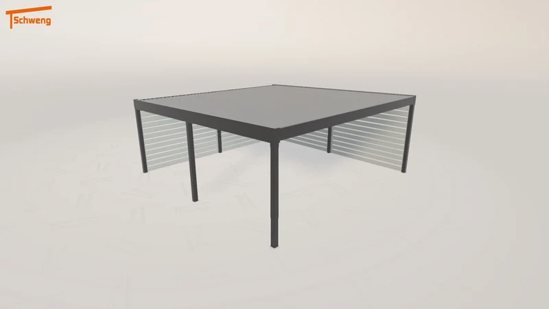 #DE Schweng Flachdachcarport C600+ (ID 779r38) #MTG