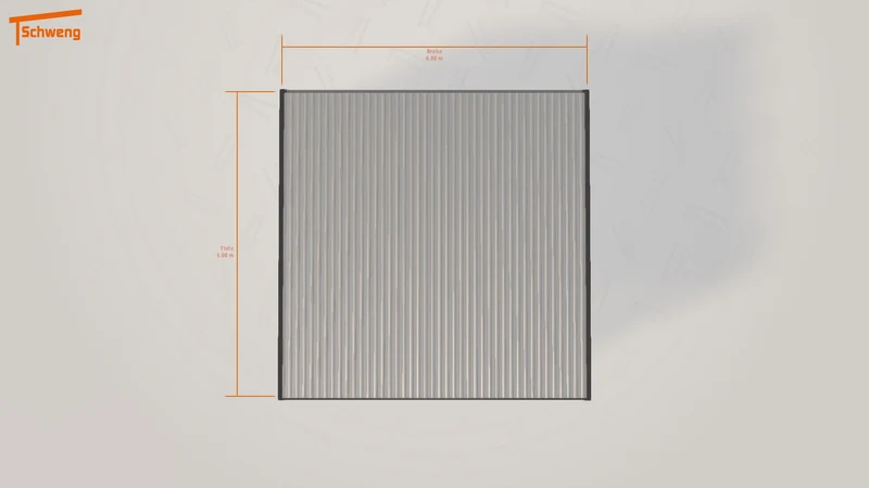 #DE Schweng Flachdachcarport C600+ (ID 779r38) #MTG