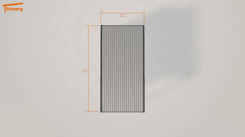 #DE Schweng Flachdachcarport C600 (ID 33g34z)