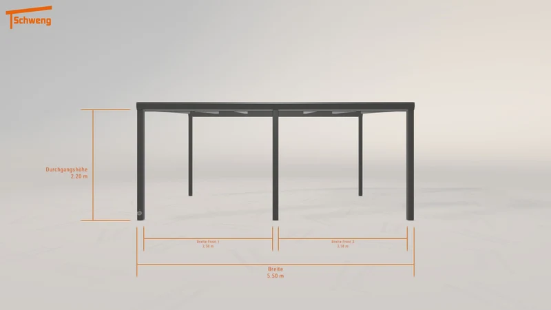 #DE Schweng Terrassenüberdachung S400 (ID 33g4qz)