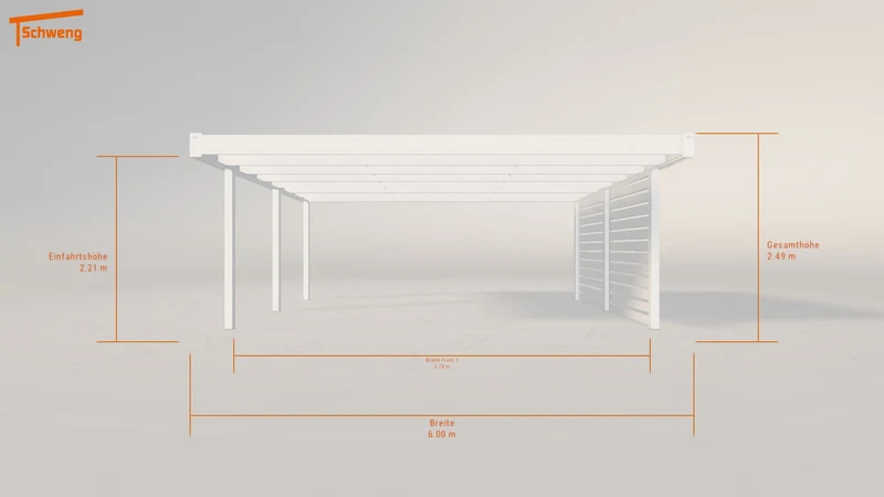 #DE Schweng Flachdachcarport C600 (ID k23mmd) #MTG