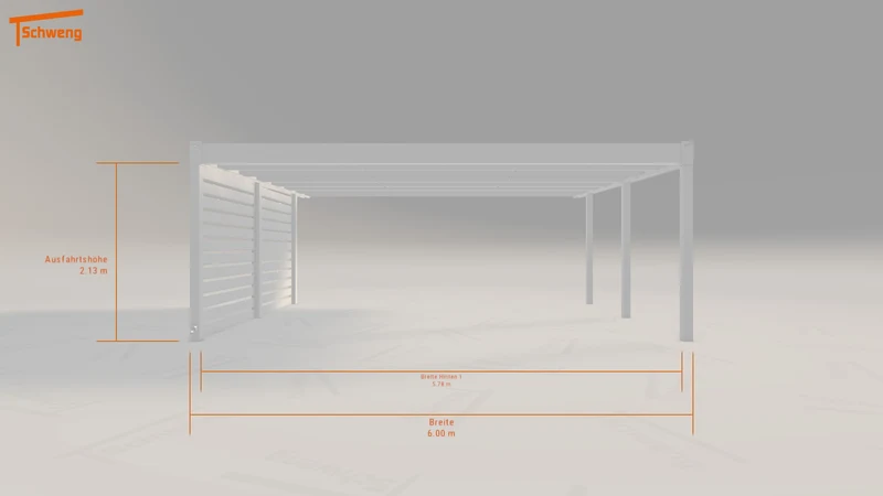 #DE Schweng Flachdachcarport C600 (ID k23mmd) #MTG