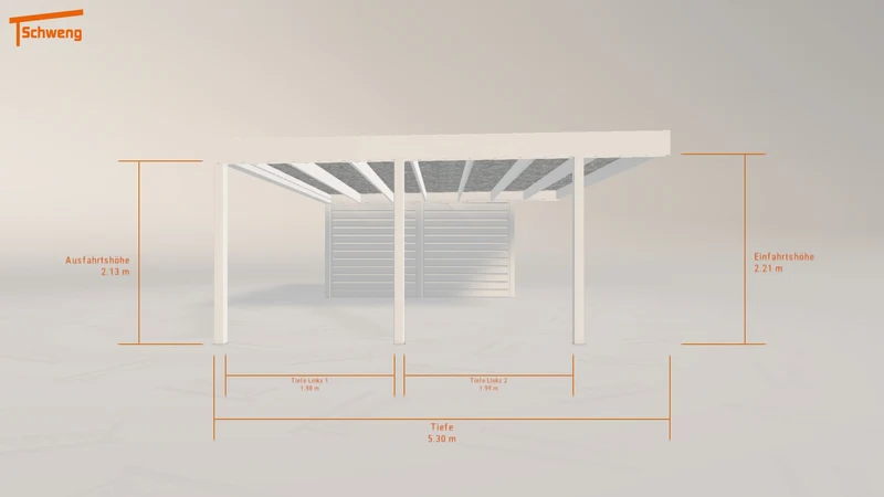 #DE Schweng Flachdachcarport C600 (ID k23mmd) #MTG