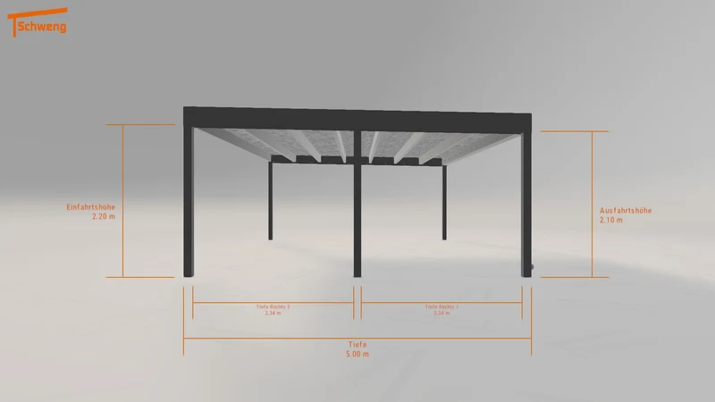 #DE Schweng Flachdachcarport C600+ (ID w3rqkv) #MTG